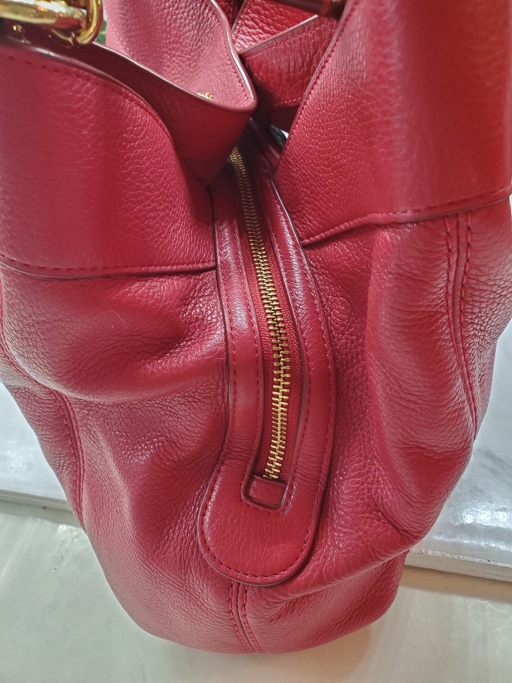 Coach Lexy Hot Pink Pebbled Leather Shoulder Tote REDUCED.. - Picture 5 of 16